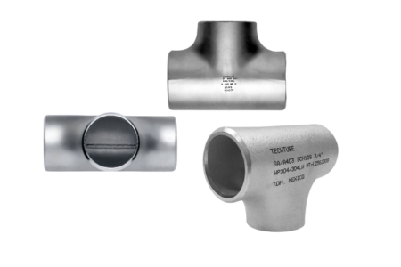 tee conexiones soldables a tope